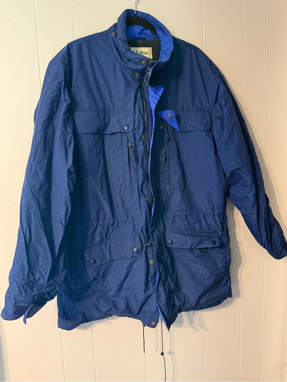 Vintage L.L.Bean Wool Lined Field Jacket Outdoor Hunting Barn Coat Mens L/XL USA